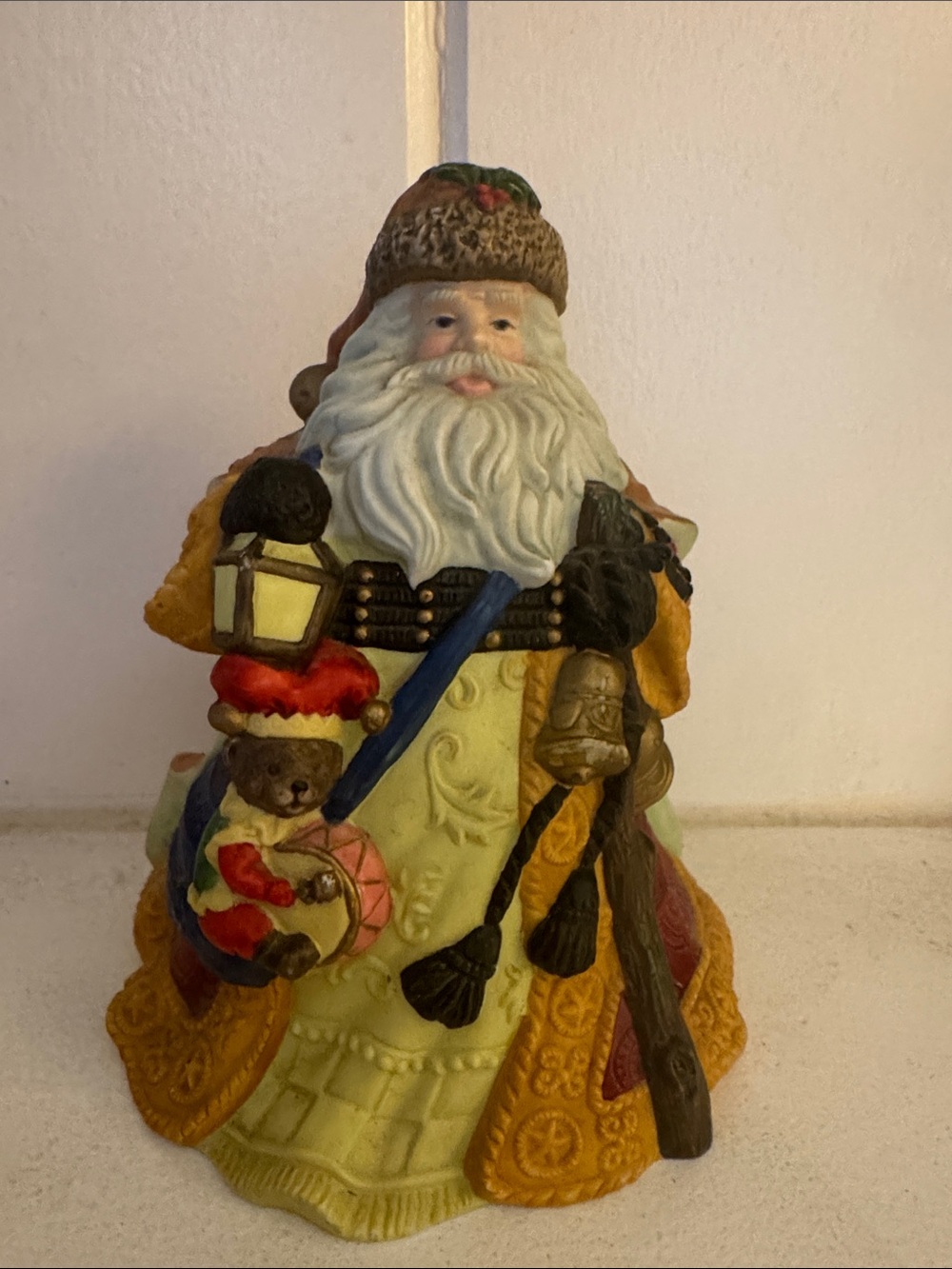 Vintage Ceramic Santa bell